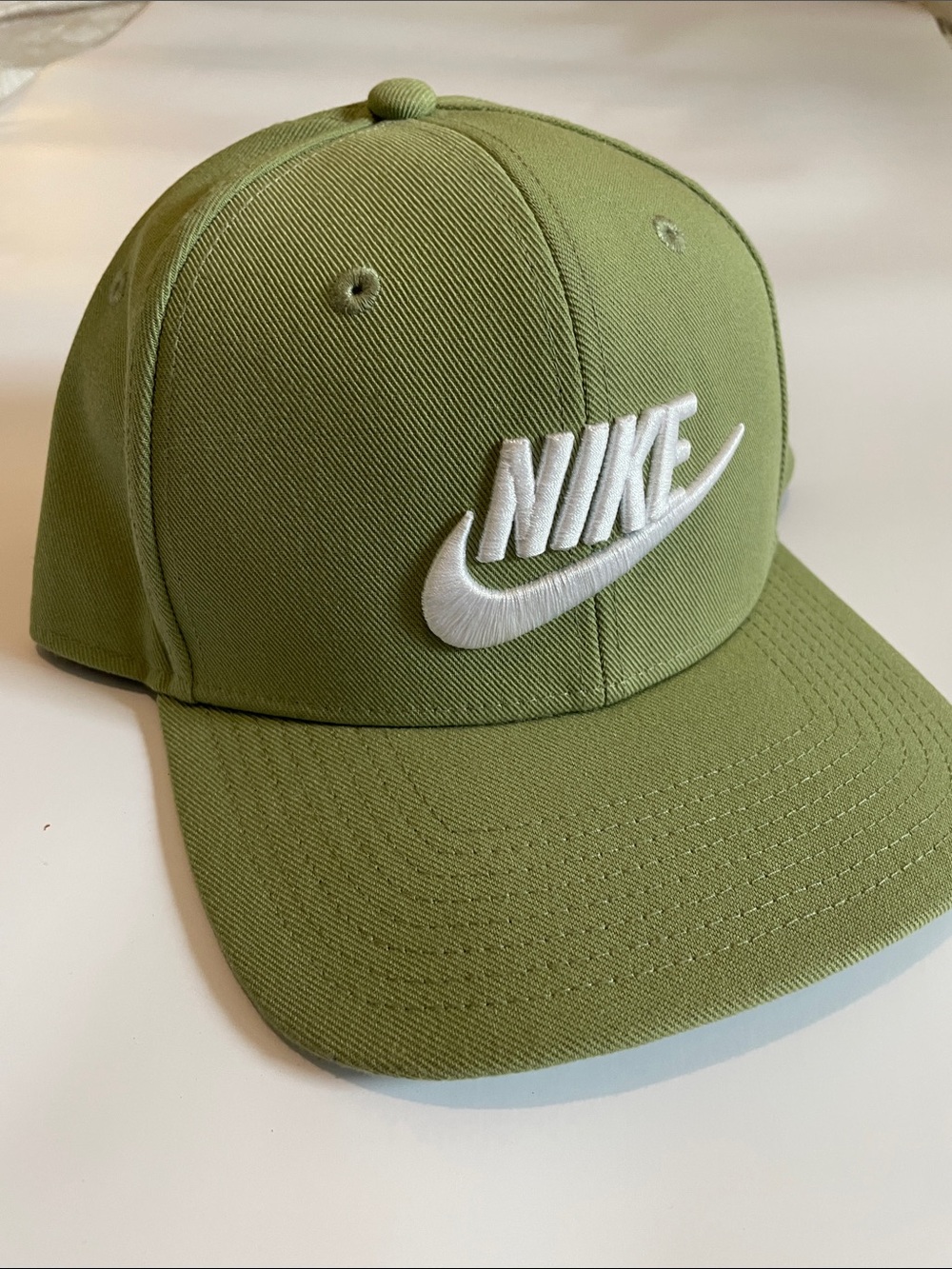 Nike Olive Green Embroidered Swoosh Cap